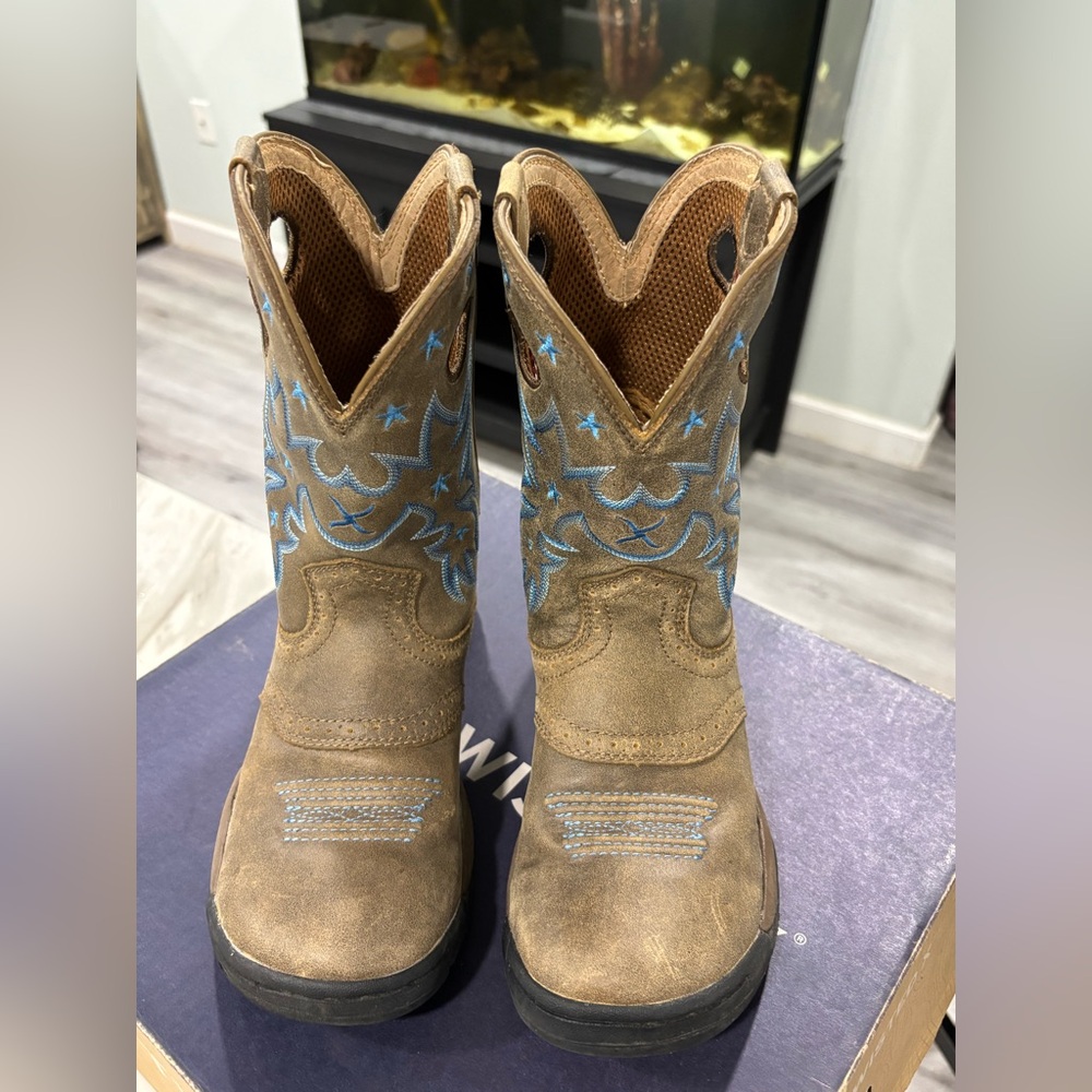 Twisted X Brown and Red Insole Boots
